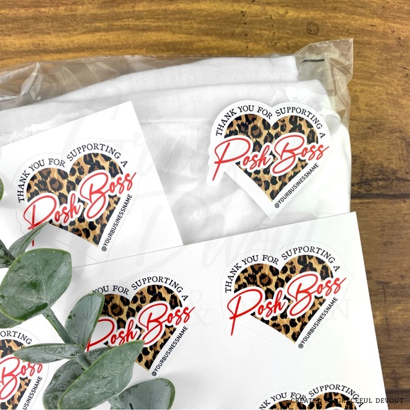 Thank You For Supporting A Posh Boss - Sticker- 2" (inches) (48ct.) [GD13-48] - Picture 5 of 7